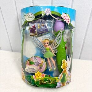 Disney‎ Flitterific Tinker Bell Power Wand Doll Pixie Fairies 2009 Playmates Toy